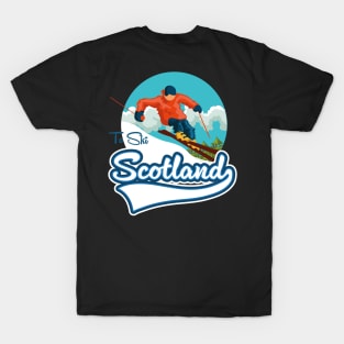 Scotland Ski travel logo T-Shirt